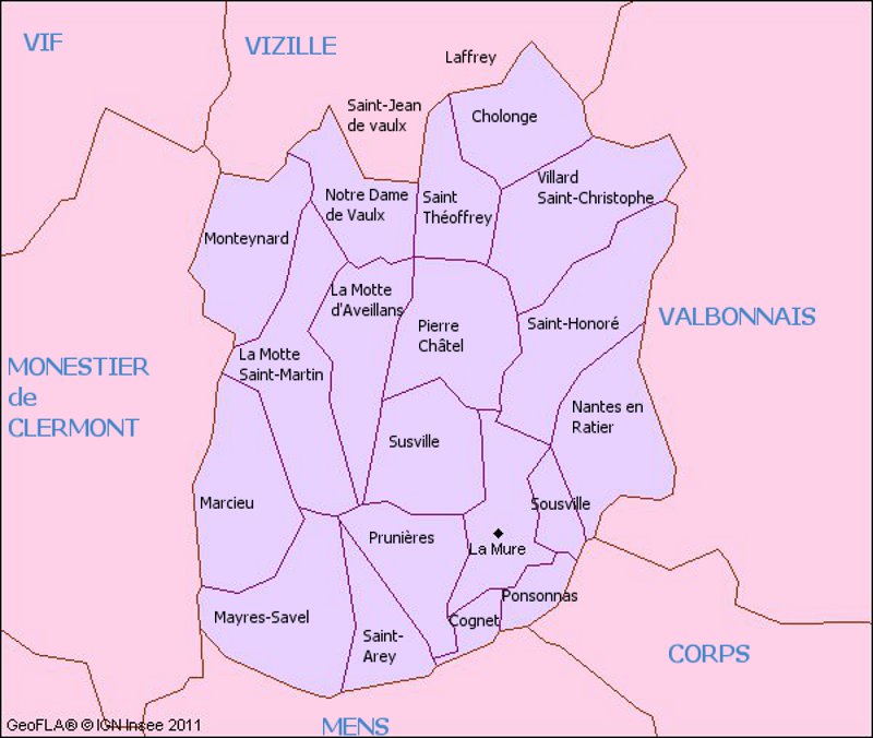 carte de la Matheysine