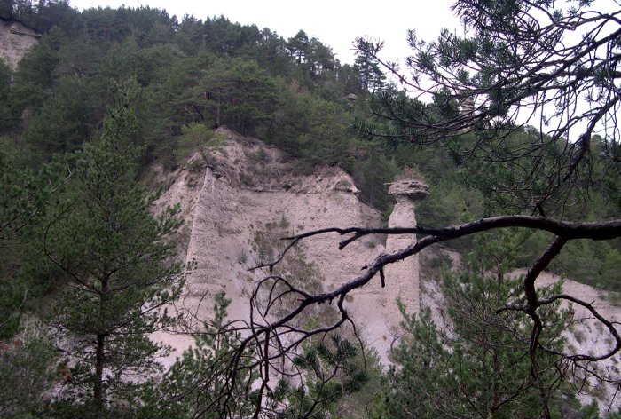 Une photo des dpots glaciaires sous Pellafol