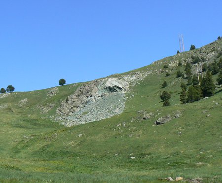 la carrire vue du col de la Chinarde