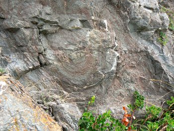 formes sphriques dnotant une arrive dans l'eau