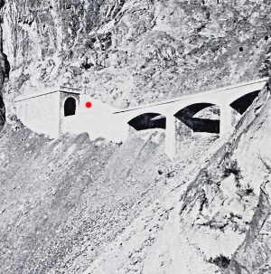 l'entre du tunnel en 1895
