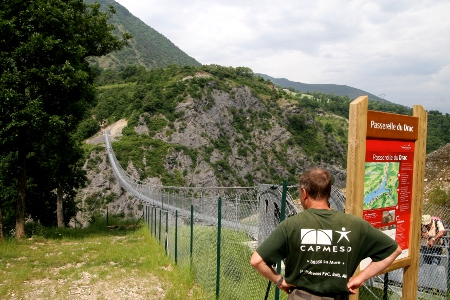 la passerelle sur le Drac