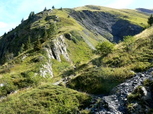 un escarpement jurassique