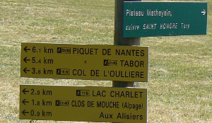 panneau indicateur