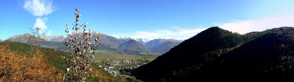 panorama de la petite plate-forme du donjon