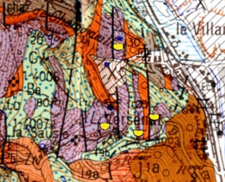 carte gologique du secteur